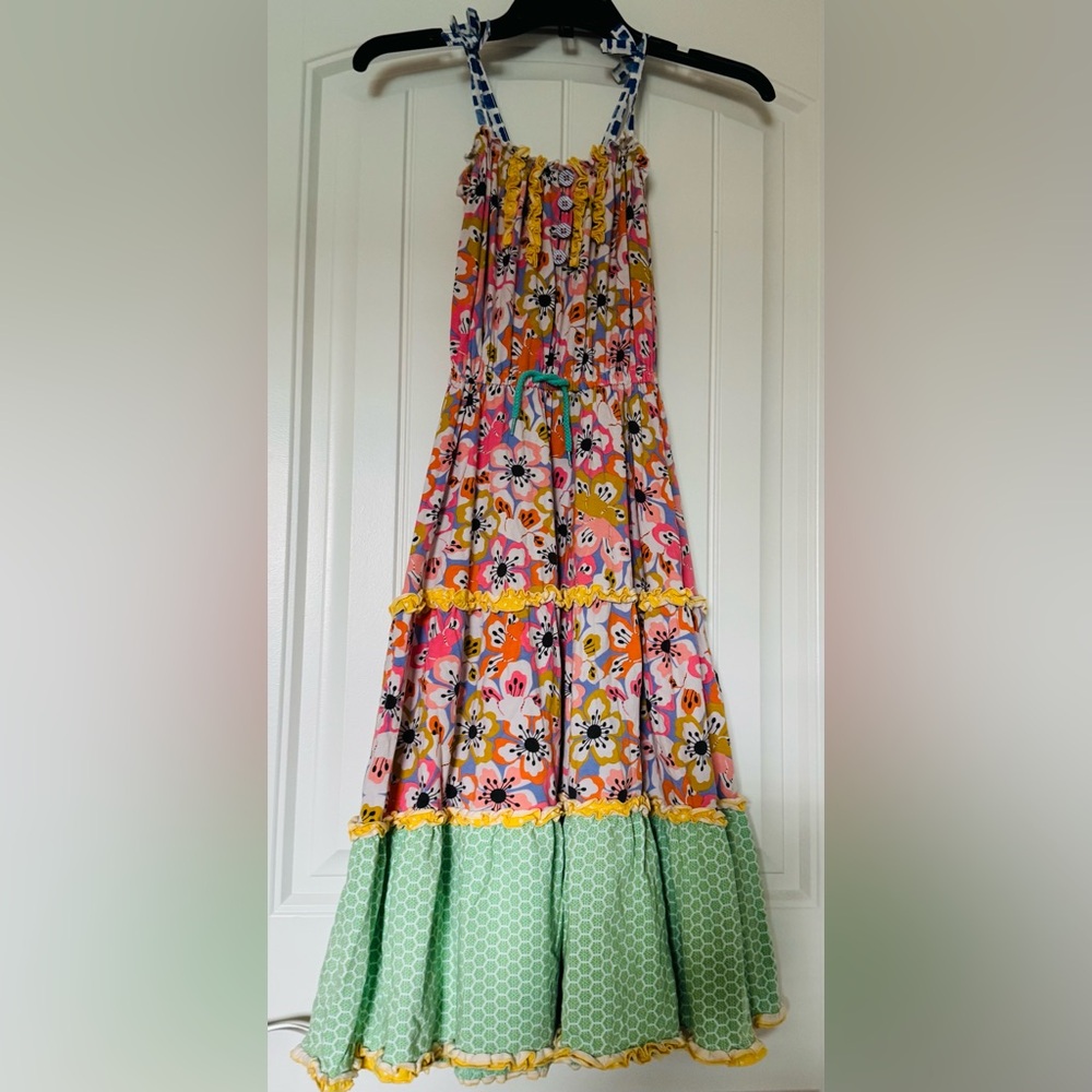Matilda Jane Mint and Yellow Patterned Fabric